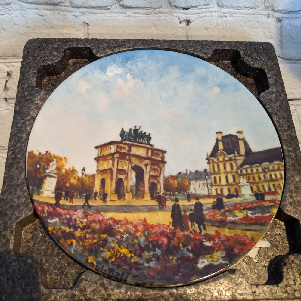 Limited edition collectors plate le jardin‎